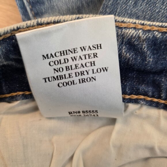 Daze Go Getter Jeans Distressed High Rise Flare Leg New Blue Size 26 - Picture 14 of 17